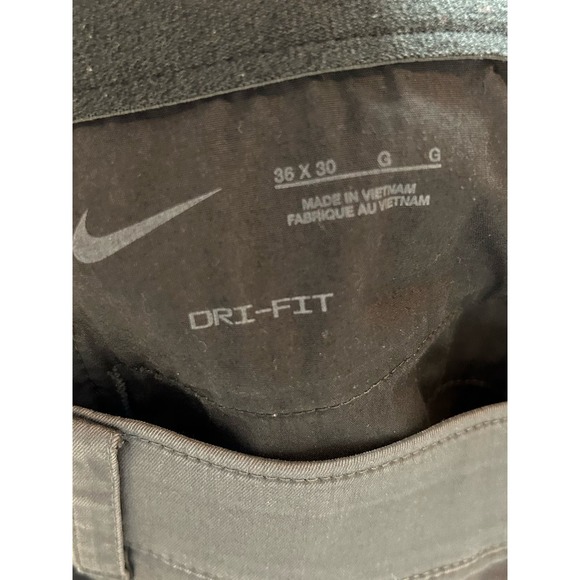 Nike Dri-Fit Men's Flex UV Chino Golf Pants Flat Front Mid Rise‎ Gray Size 36x30 - Picture 13 of 14